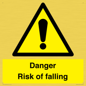 Danger Risk of falling
